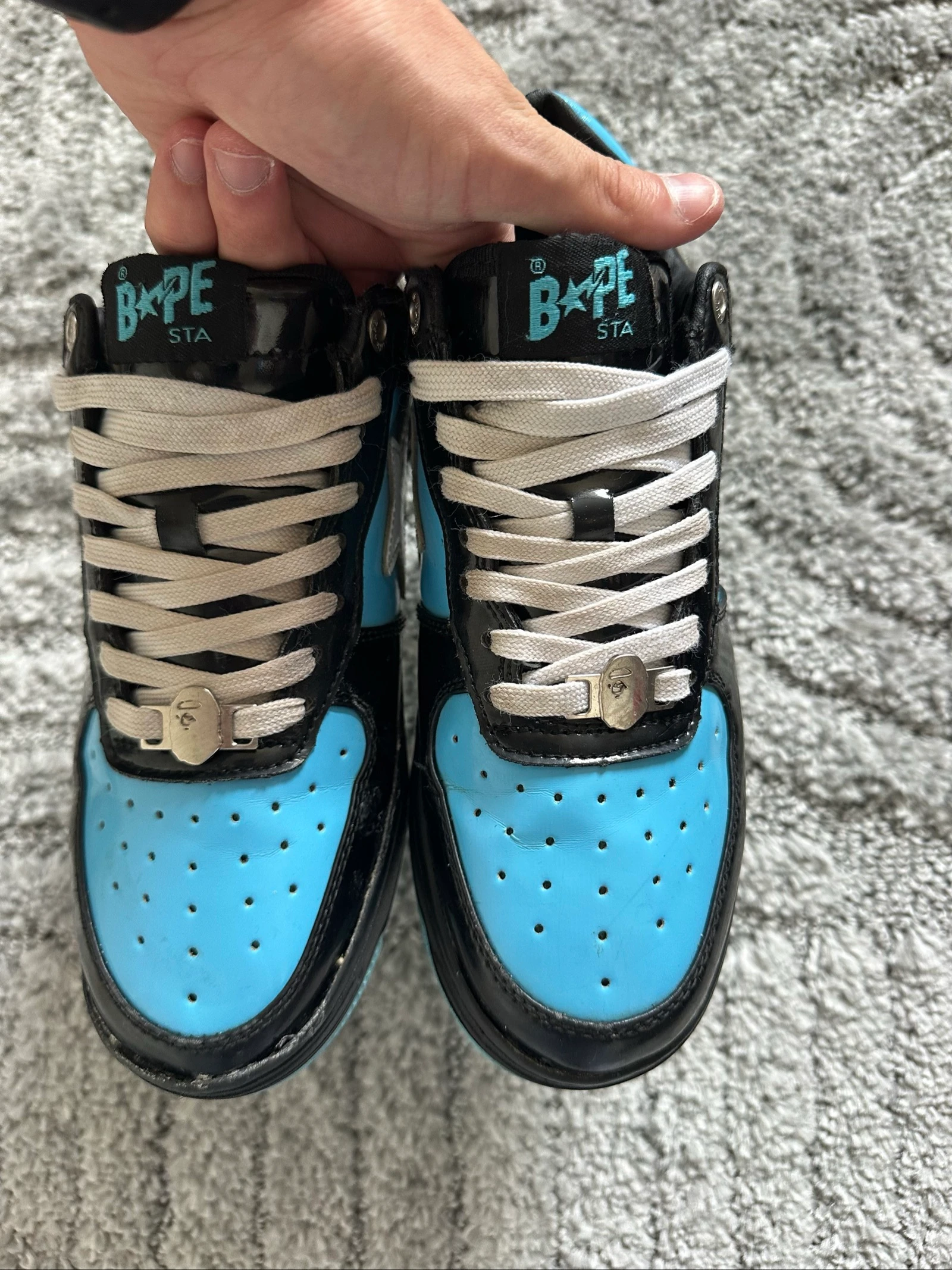 Bape | Bape x Marvel Preto & Azul | Tamanho 40 – photo 4